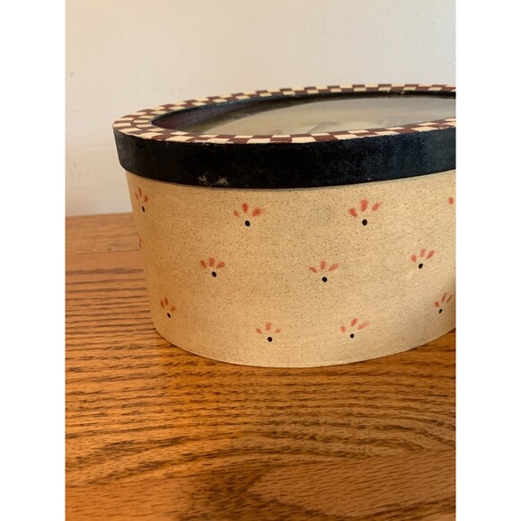 VTG 90s Primitive Snowman Couple Blown Glass Hand Painted Ornament w Box Xmas - Picture 8 of 16